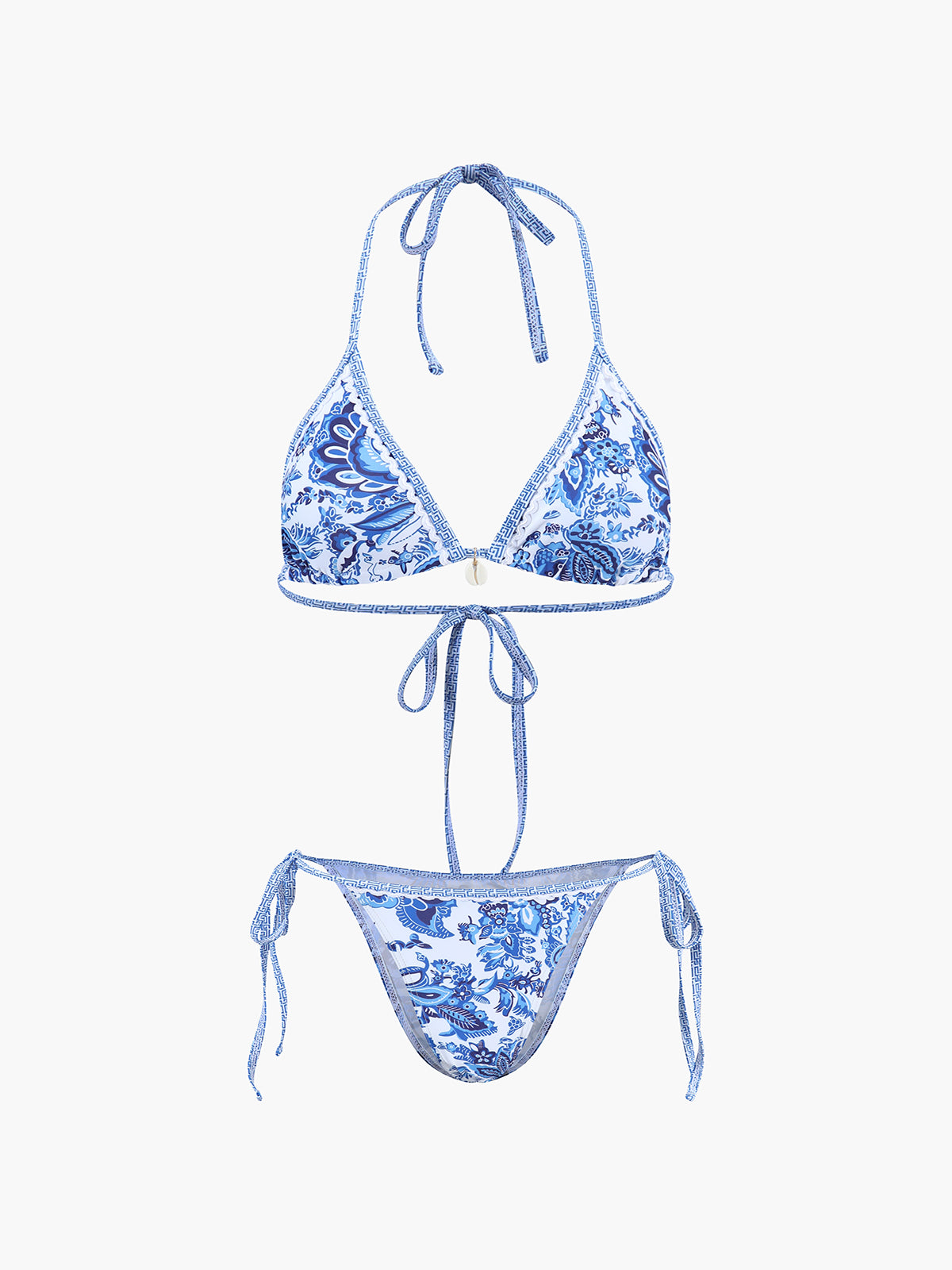 Printed Halter Bikini Set by SIENA
