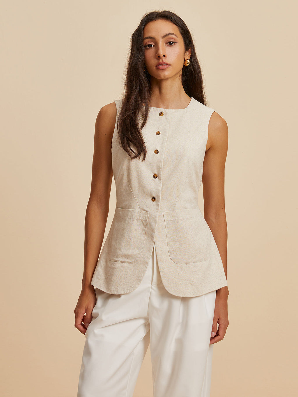 Linen Linen Vest Top by SIENA - image 5