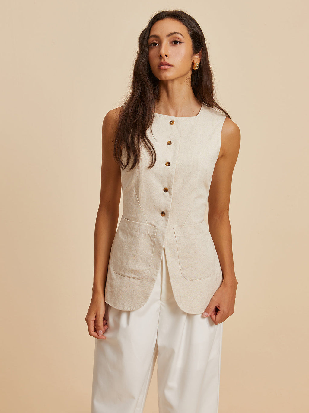 Linen Linen Vest Top by SIENA - image 6