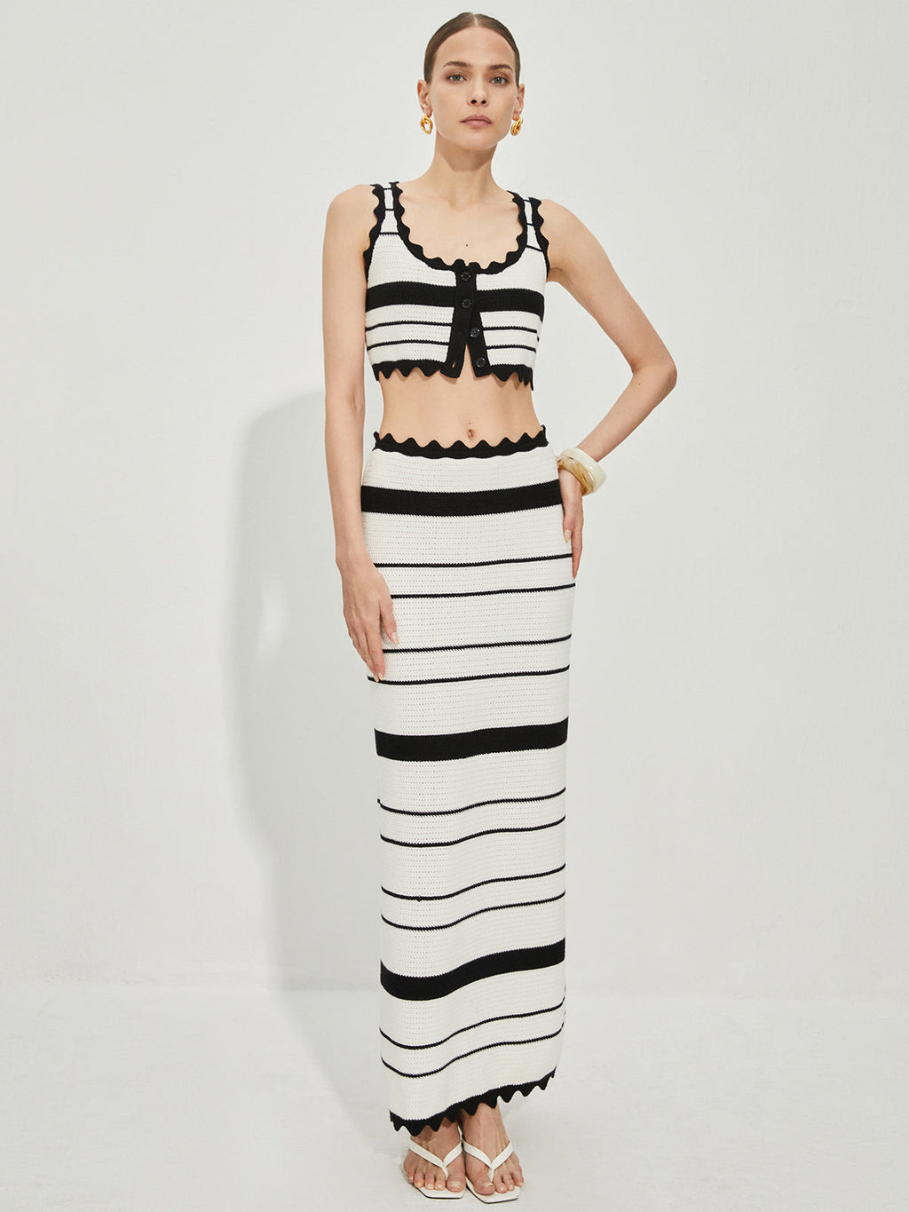 Contrast Knit Skirt Set by SIENA - image 3
