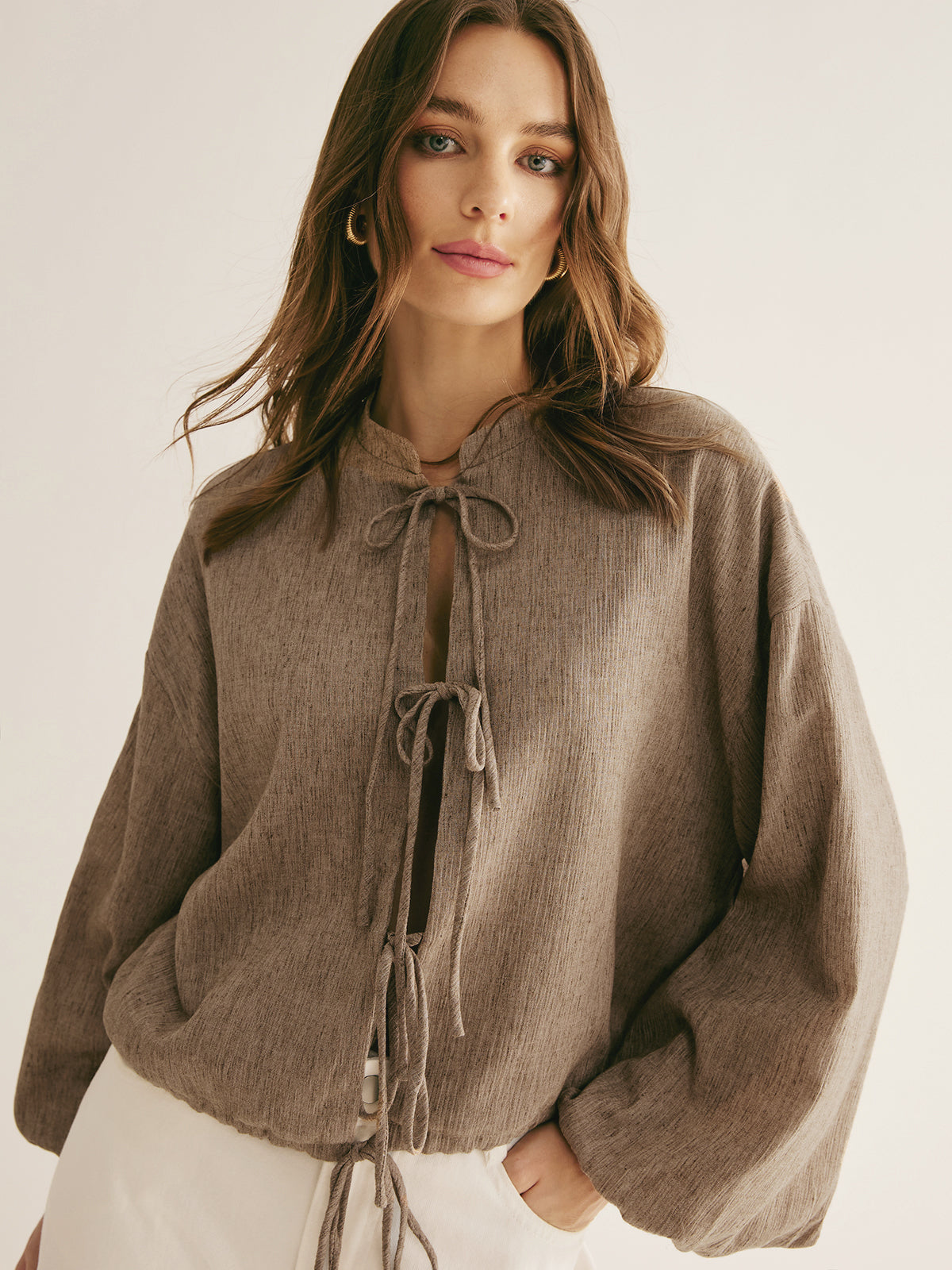 Retro Linen Blouse by SIENA