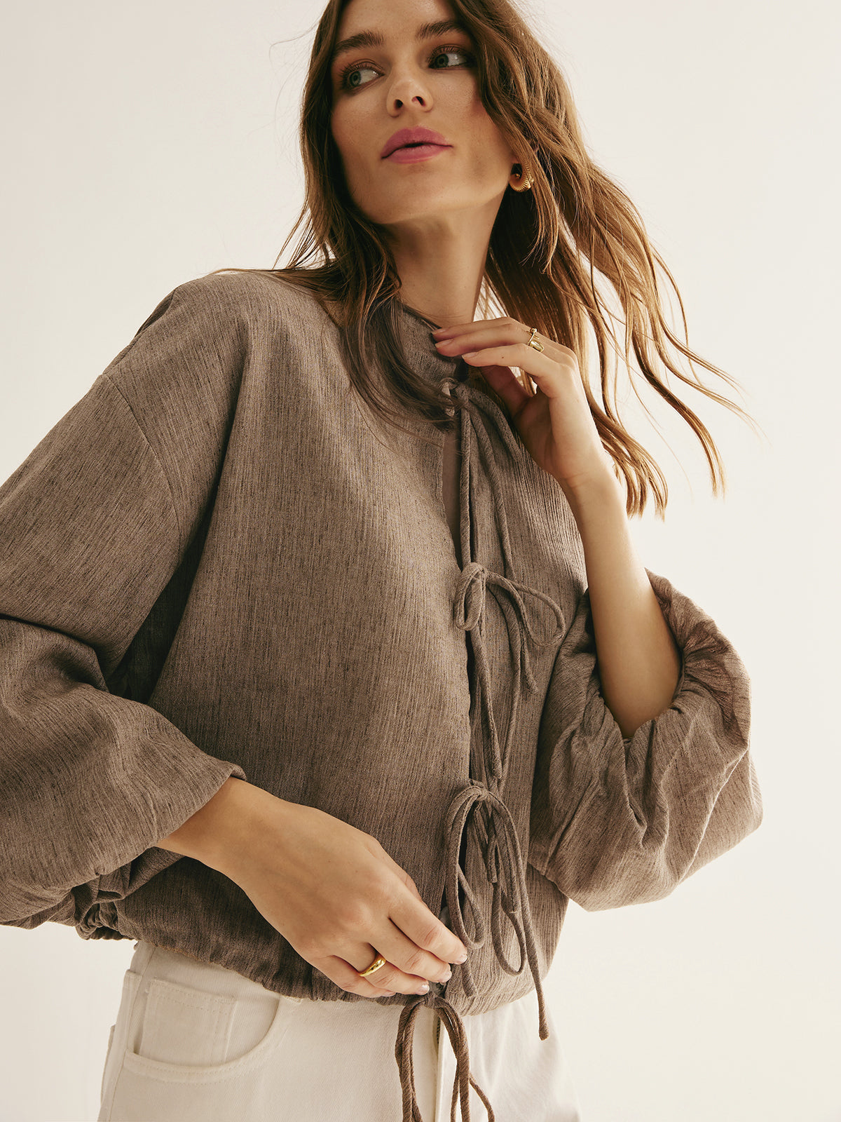 Retro Linen Blouse by SIENA - image 4