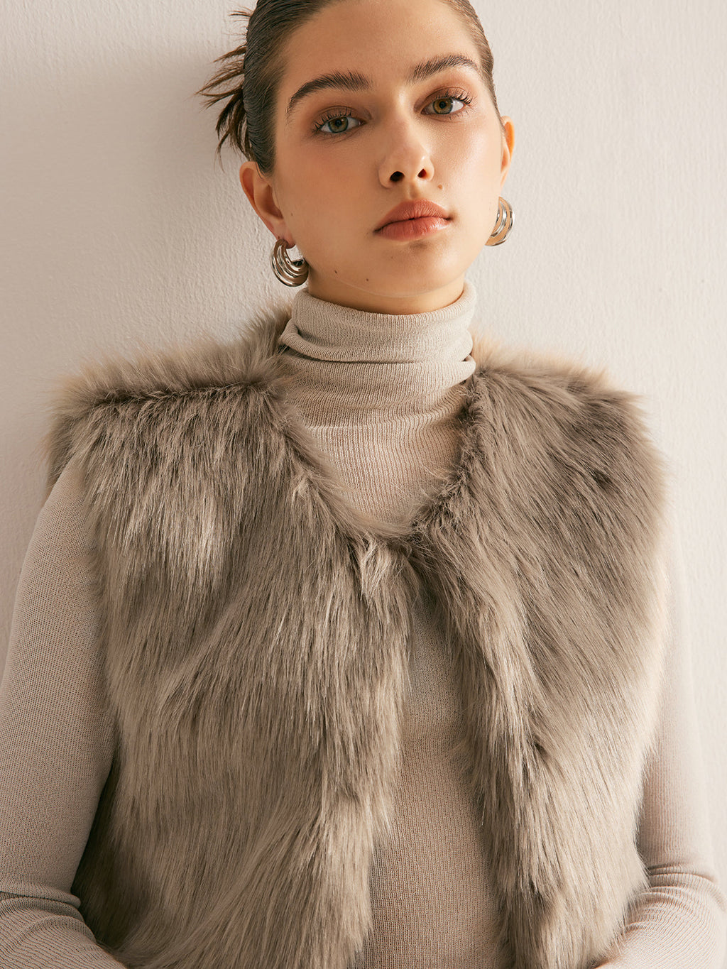 Leisure Faux Fur Vest Top by SIENA - image 2