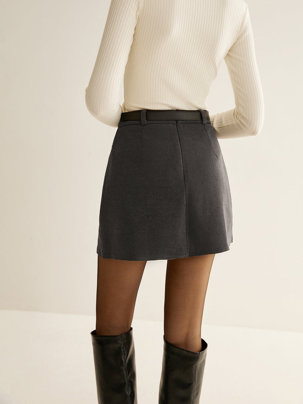 Elegant Pleated Mini Skirt by SIENA - image 6