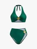 Floral Halter Bikini Set by SIENA