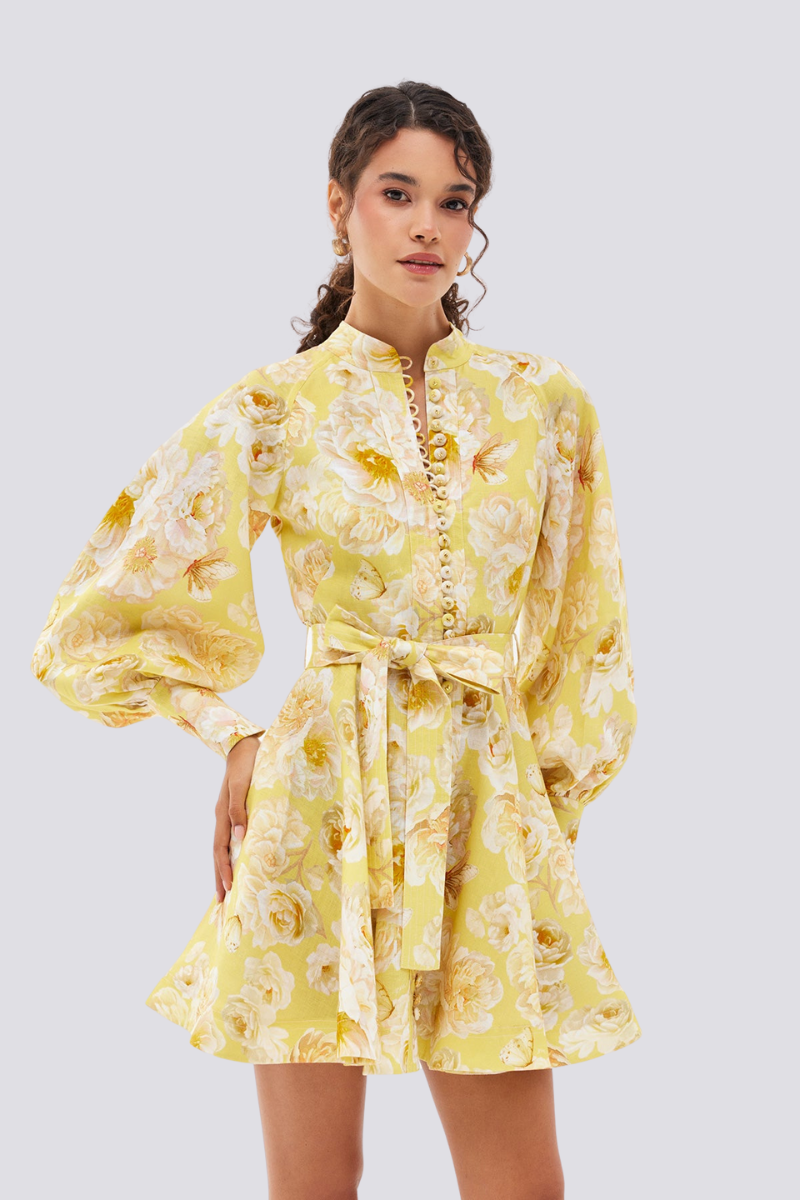 Cassiopeia Floral Mini Dress by SIENA