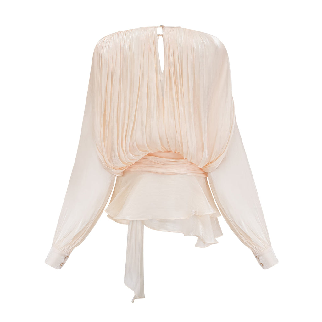 Eugenie Pleated Mini Dress by SIENA - image 2