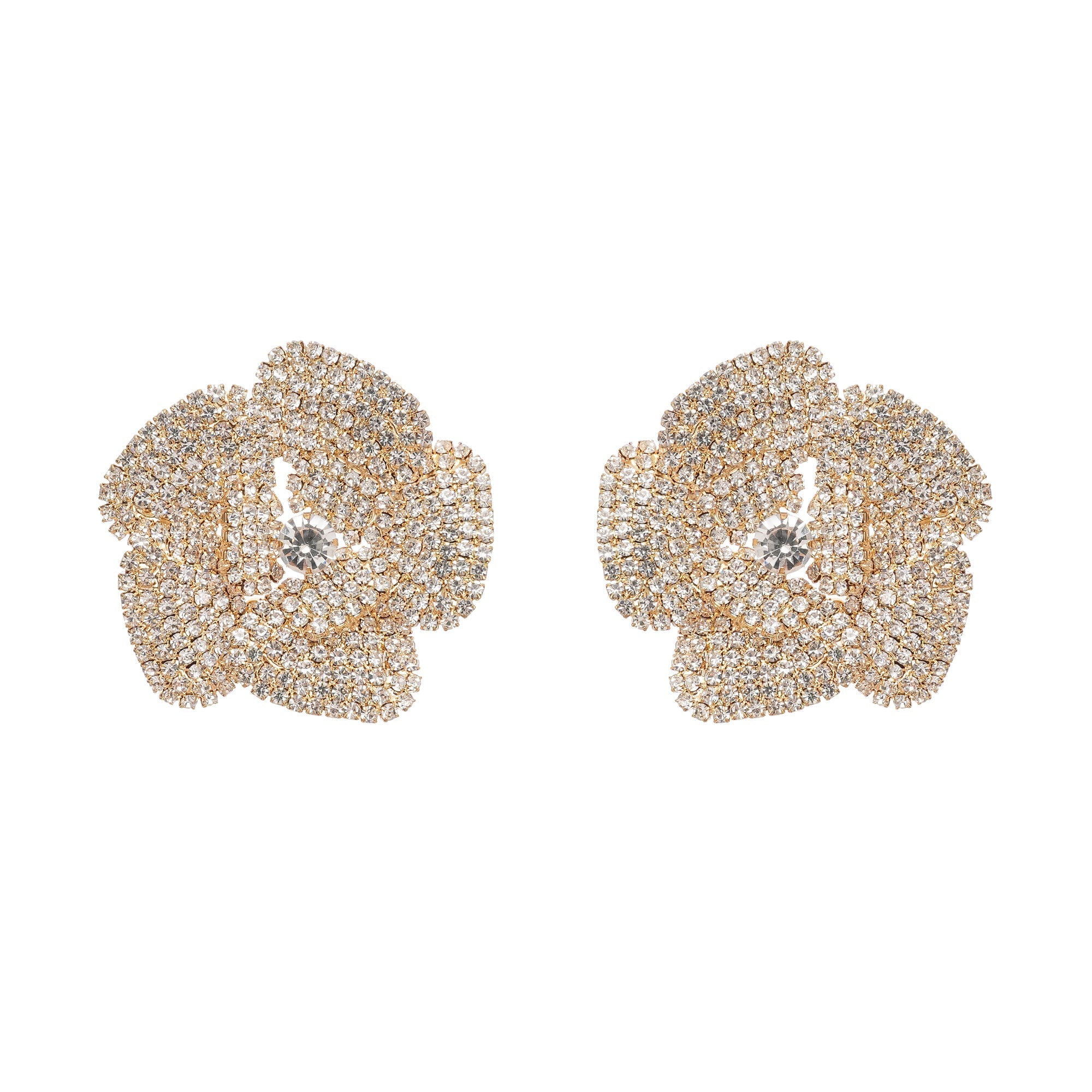 Crystal Floral Earrings by SIENA