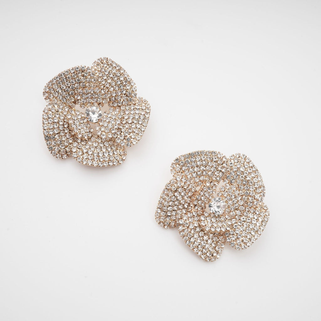 Crystal Floral Earrings by SIENA - image 3