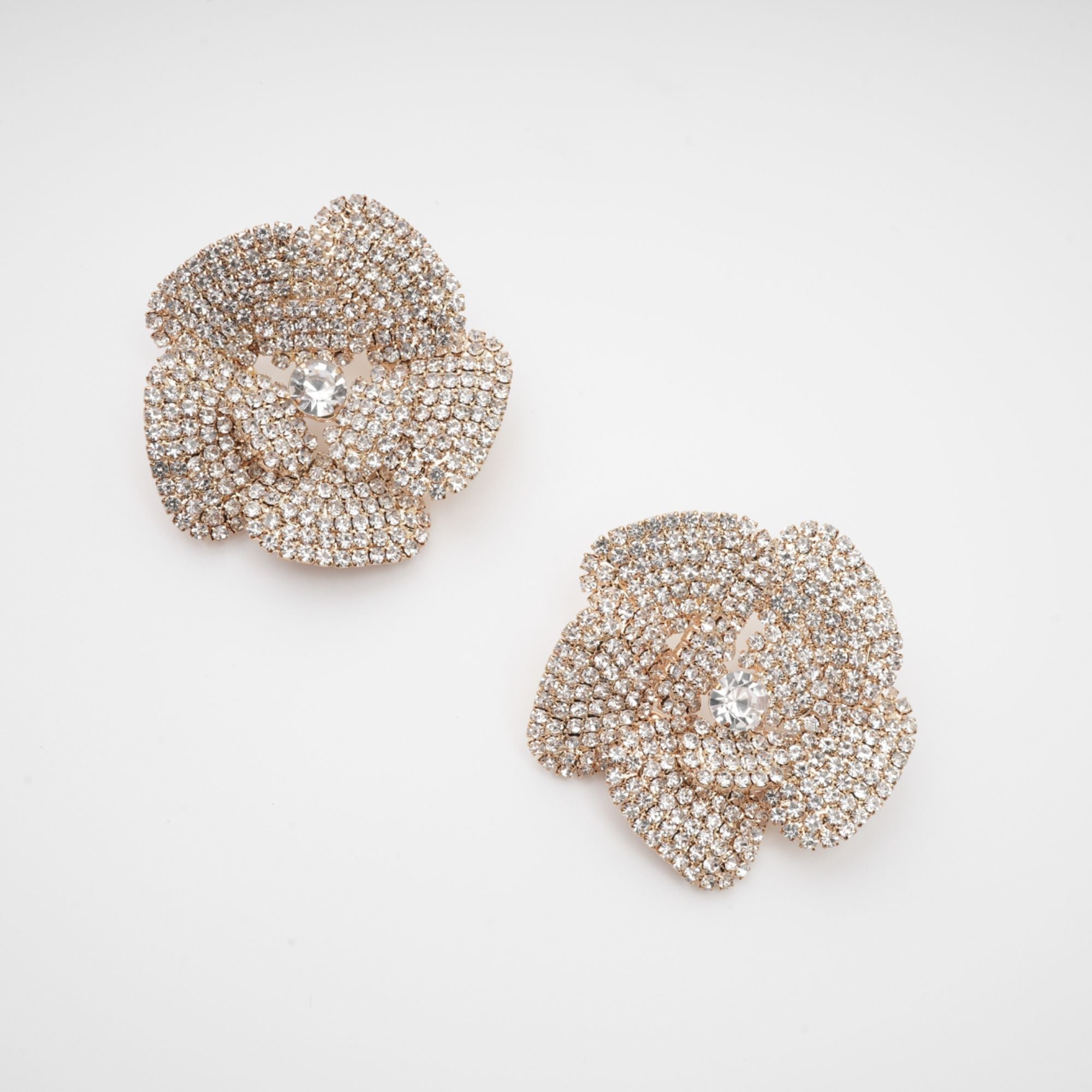 Crystal Floral Earrings by SIENA - image 3