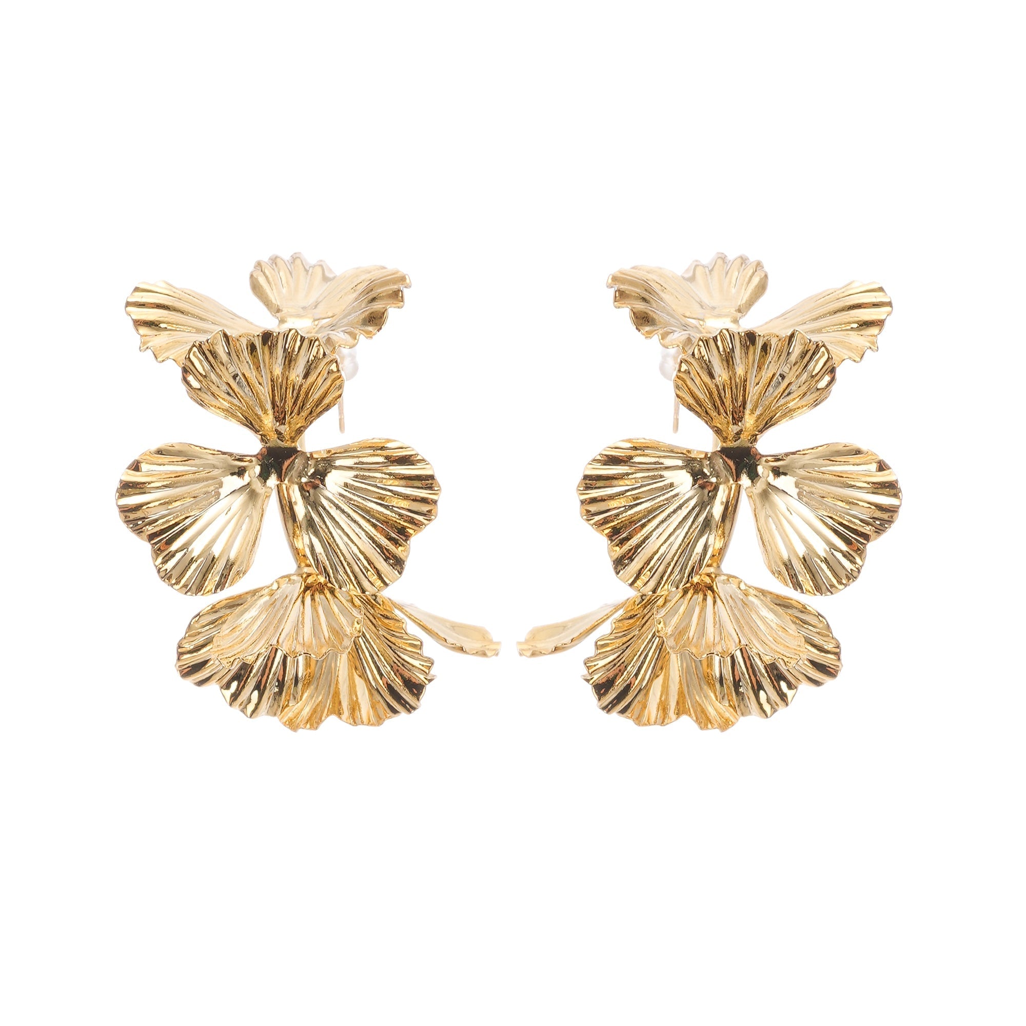 Floral Gold Earrings by SIENA