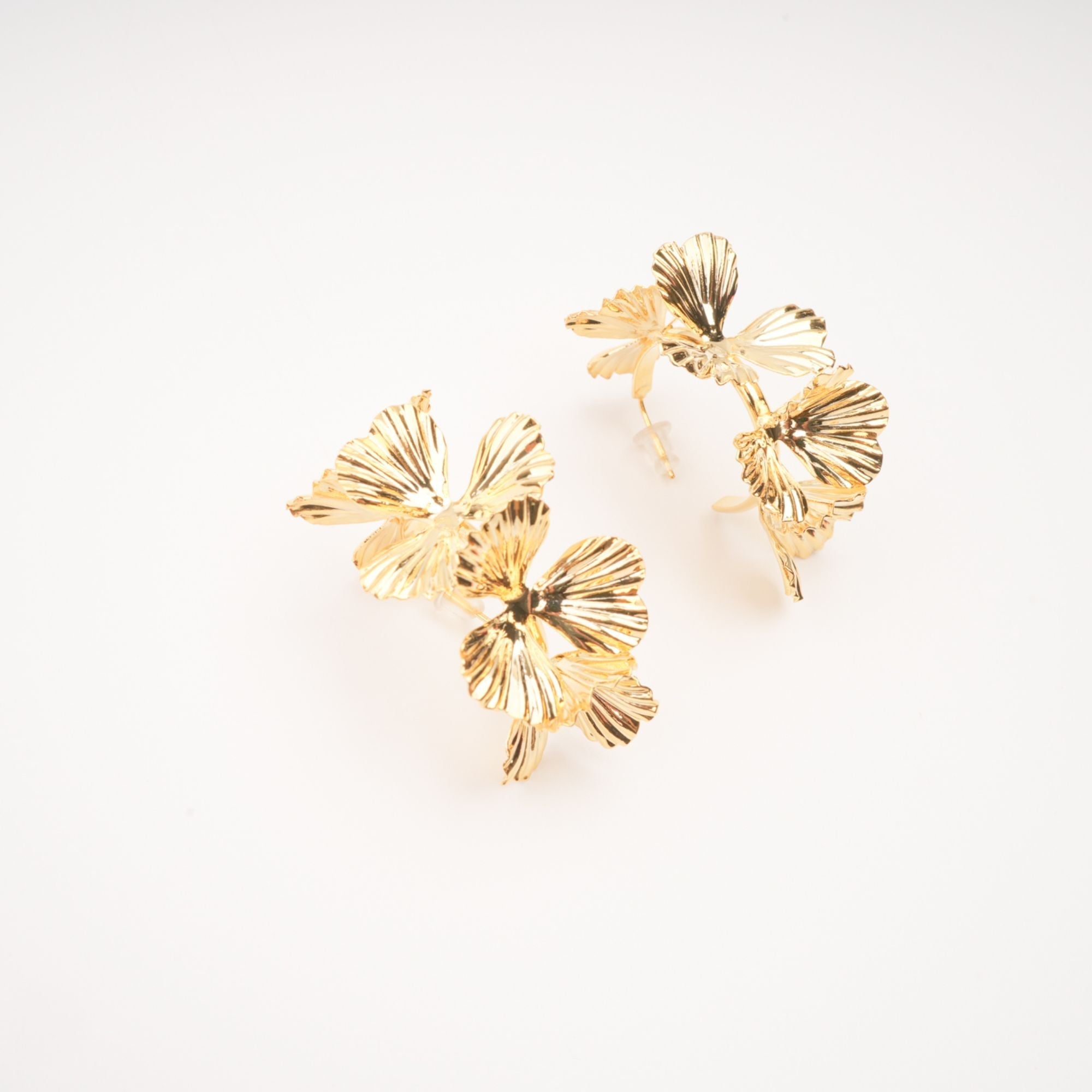Floral Gold Earrings by SIENA - image 4
