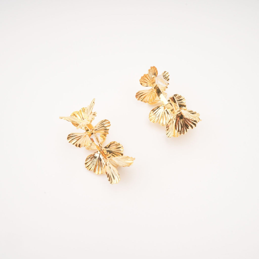 Floral Gold Earrings by SIENA - image 5