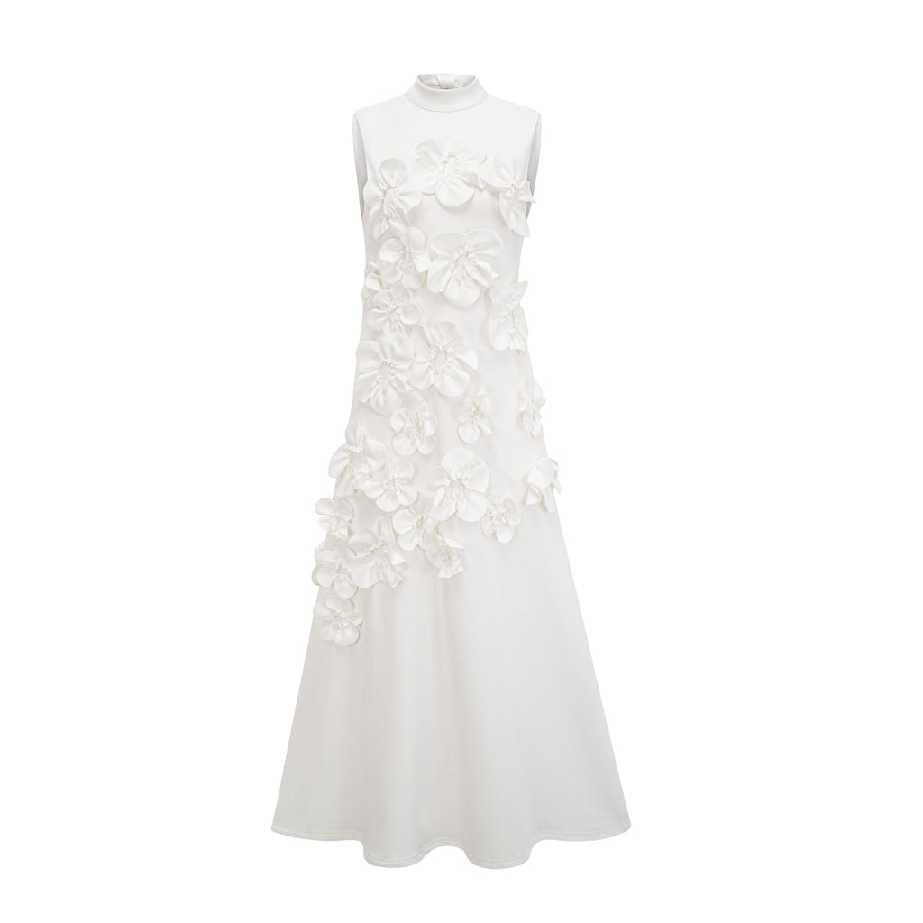 Beyaz Floral Maxi Dress by SIENA