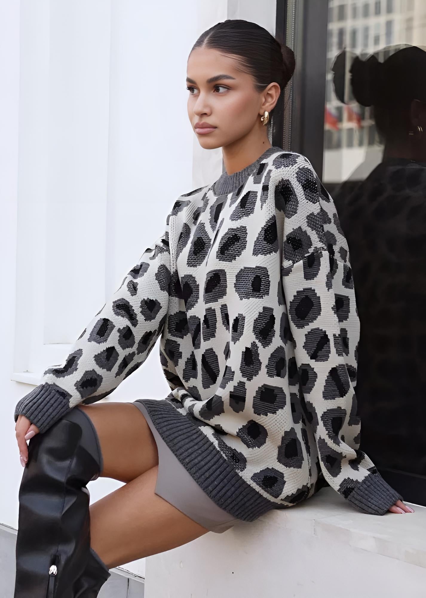Harmony Printed Knit Top by SIENA - image 9