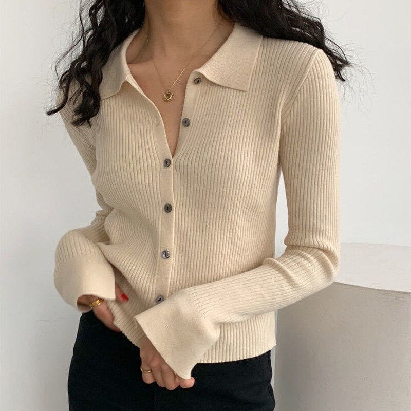 Thin Knit Cardigan by SIENA