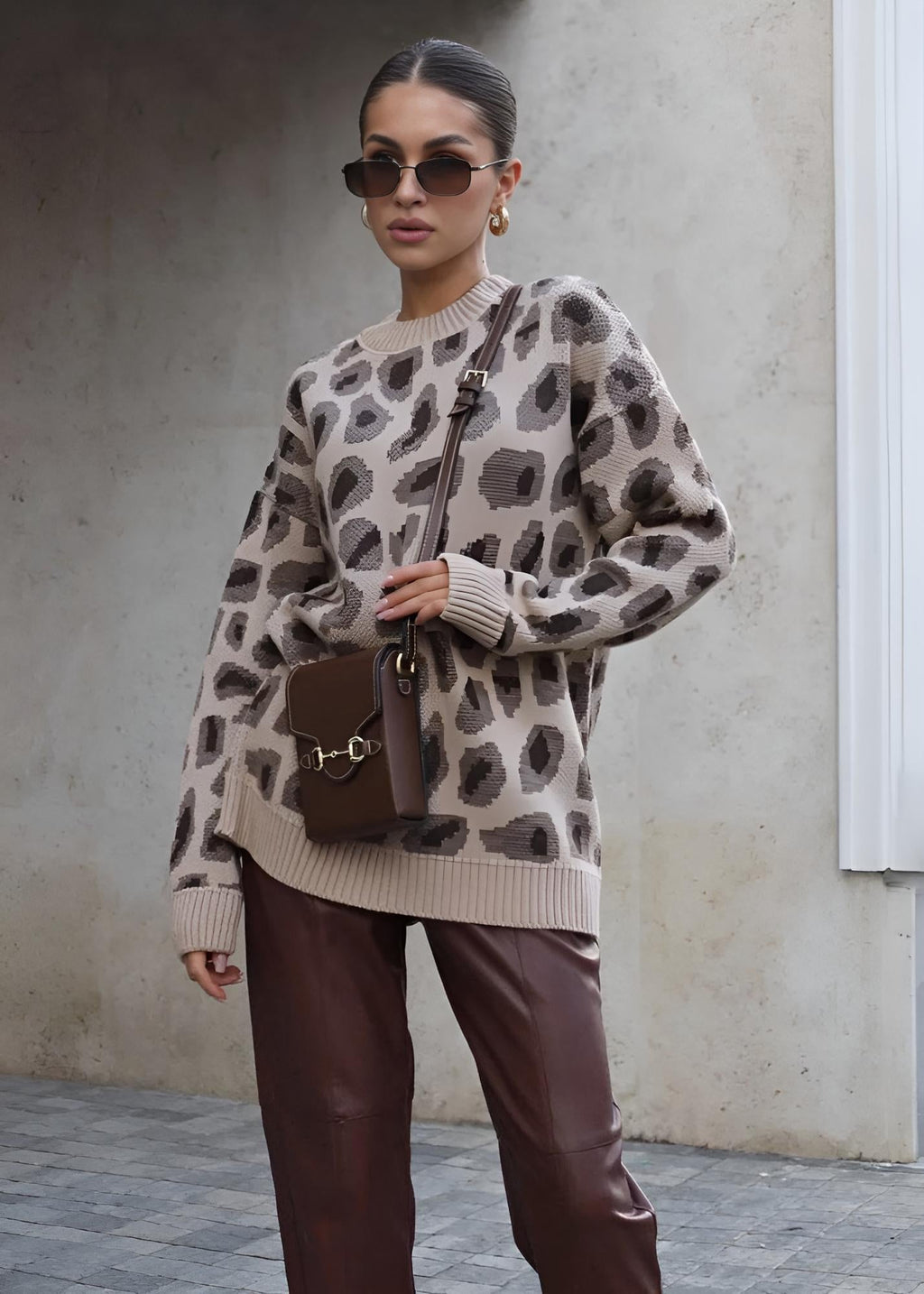 Harmony Printed Knit Top by SIENA
