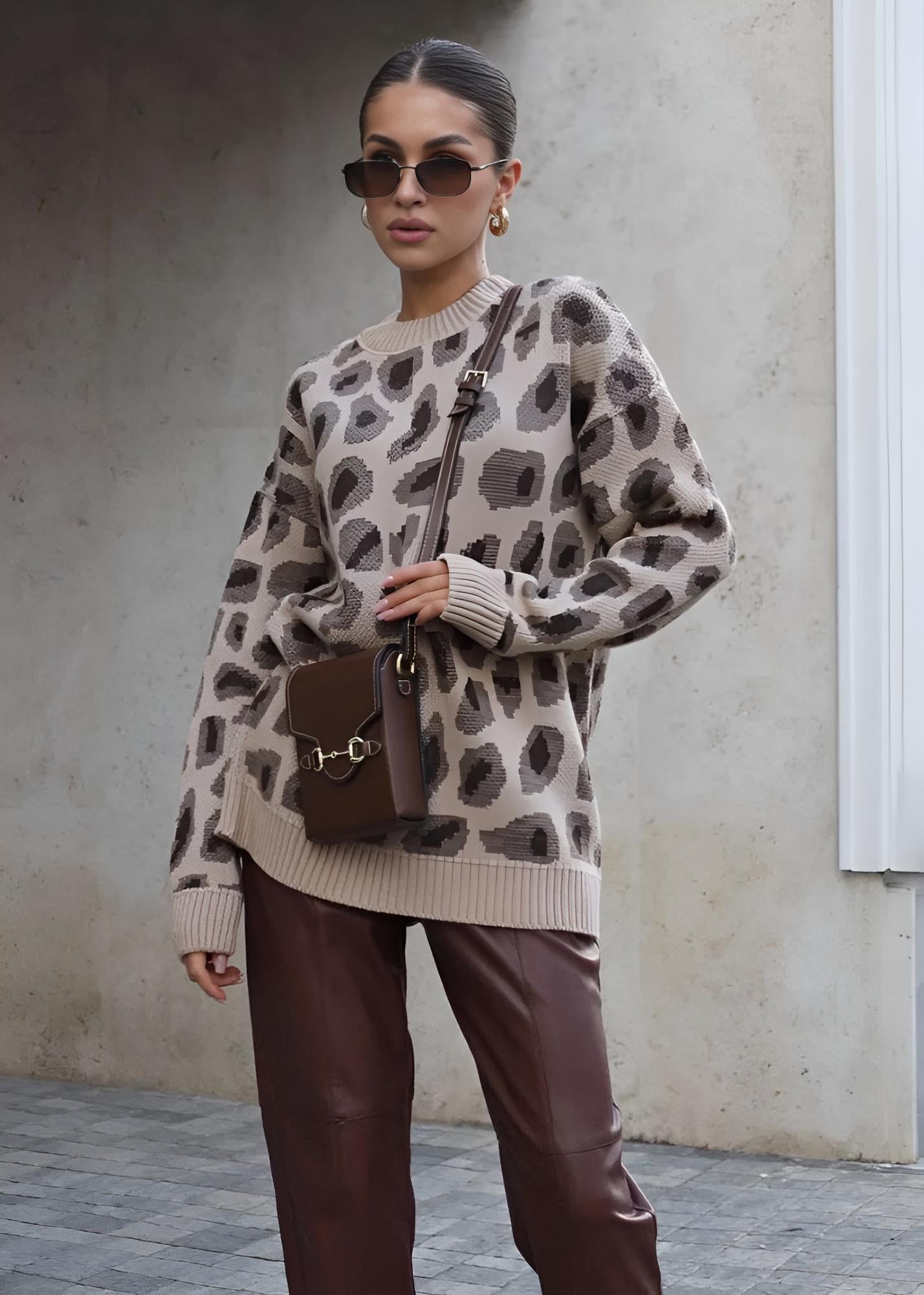 Harmony Printed Knit Top by SIENA