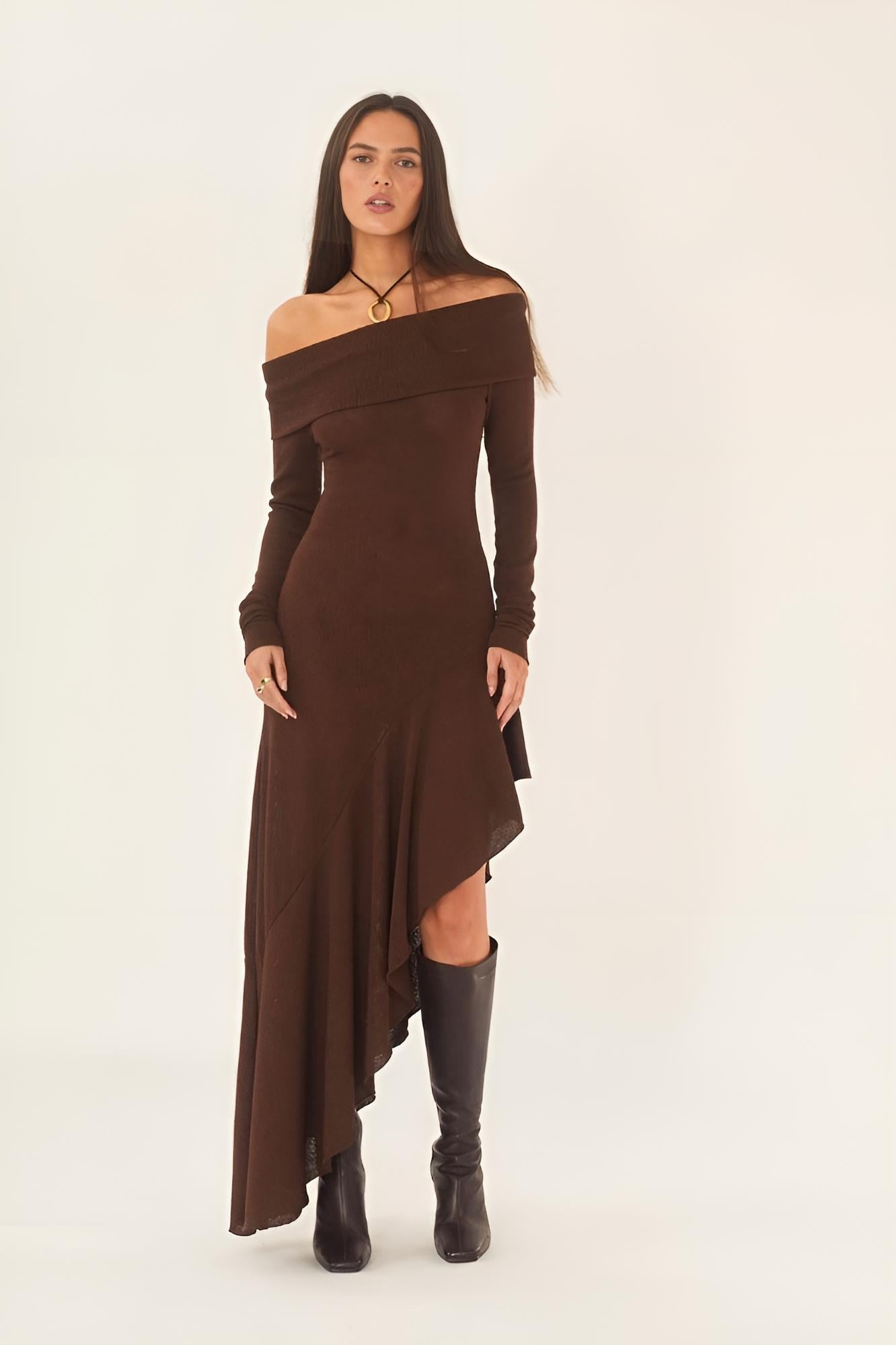 Alisa Asymmetric Midi Dress by SIENA - image 3