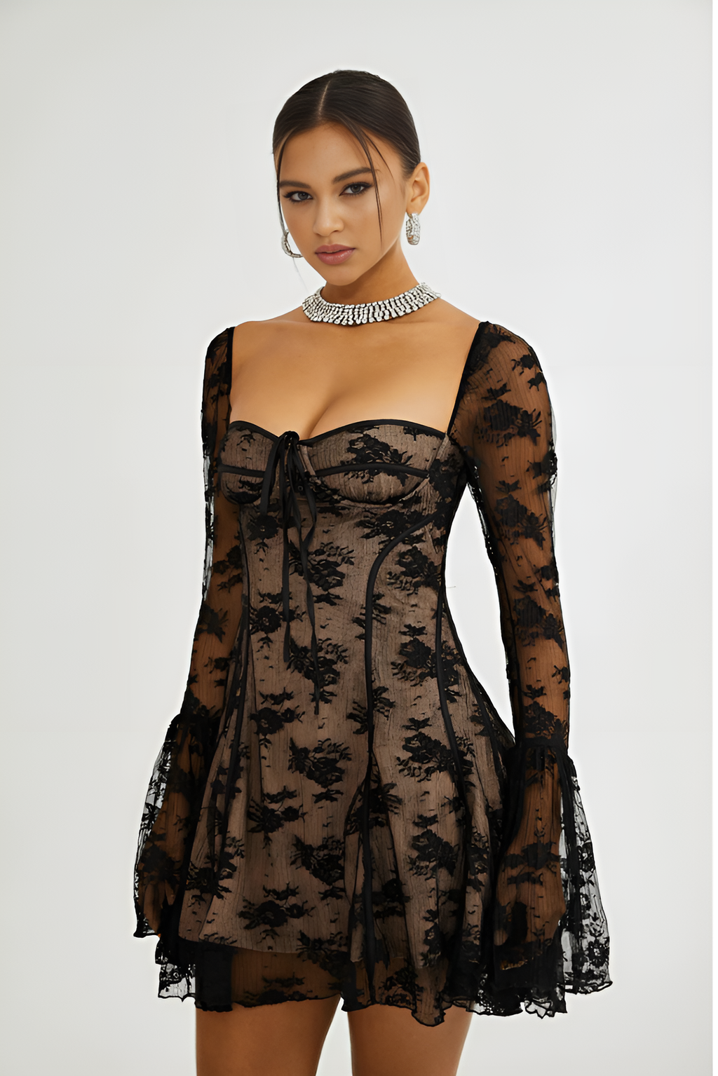 Eleanor Lace Mini Dress by SIENA