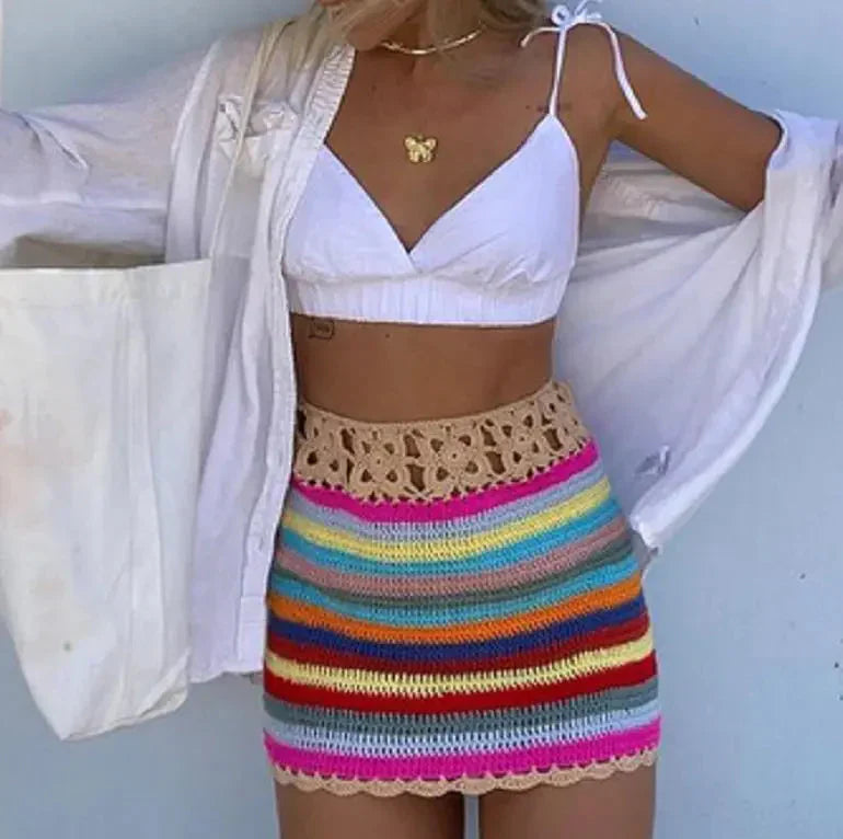 Jessia Crochet Mini Skirt by SIENA - image 5