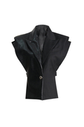 Manon Faux Leather Vest Top by SIENA