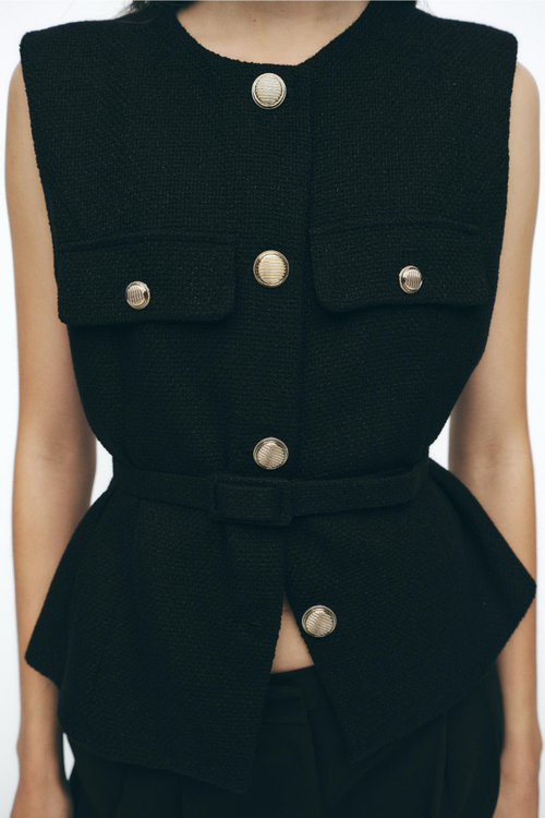 Carrie Gold Vest Top by SIENA - image 2