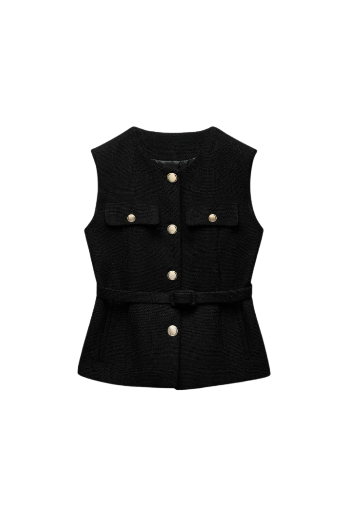 Carrie Gold Vest Top by SIENA
