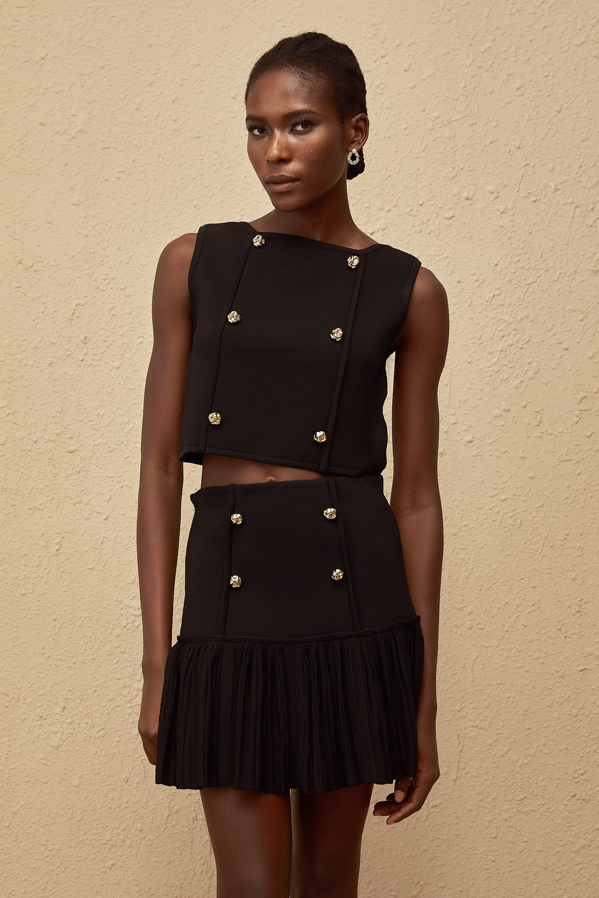 Georgia Pleated Skirt Set by SIENA