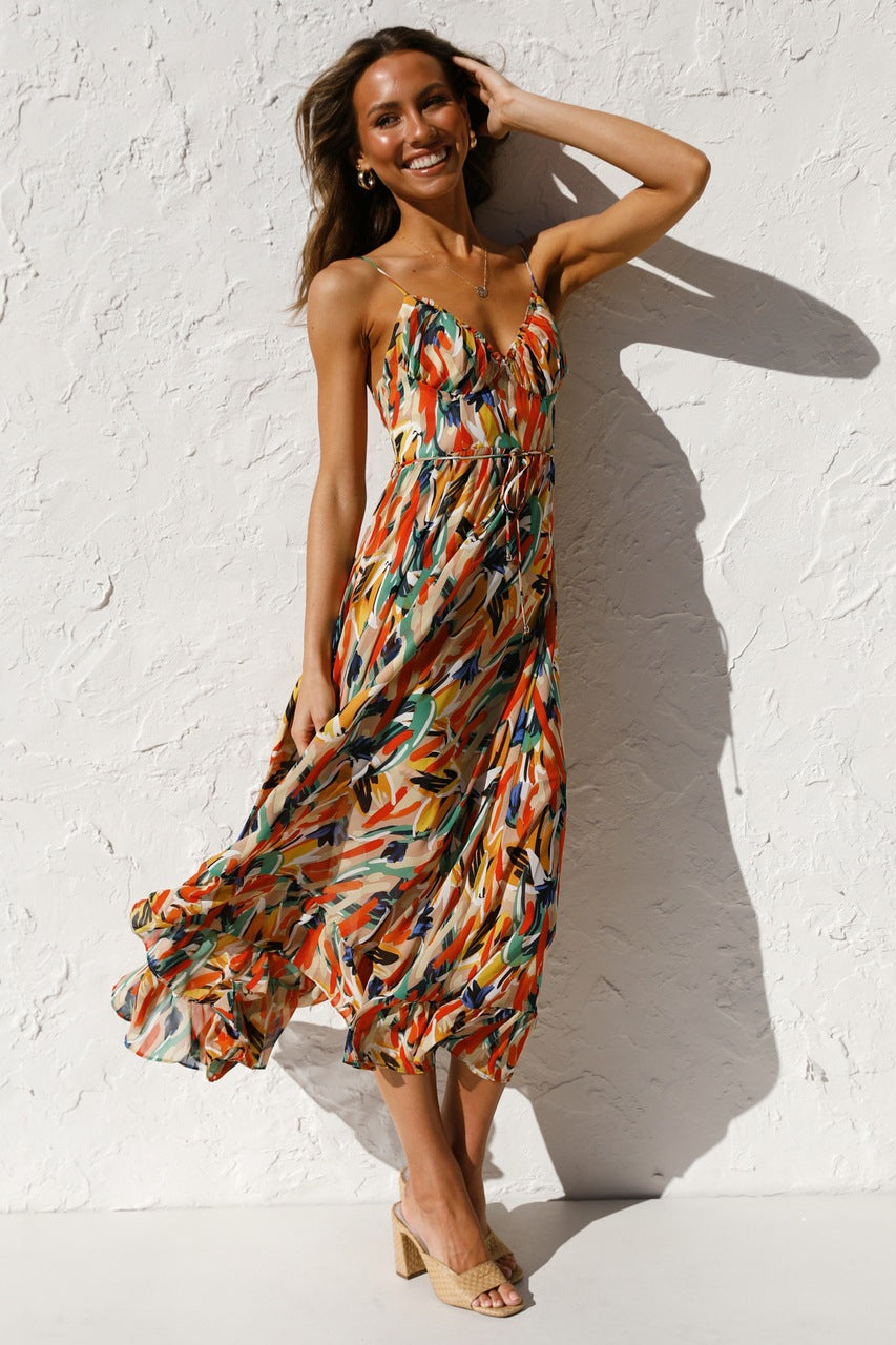 Kamelia Linen Midi Dress by SIENA