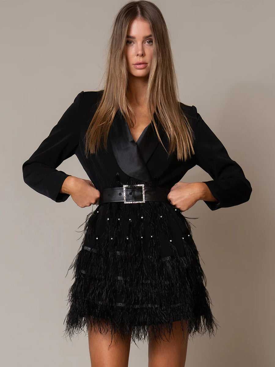 Delicia Buttoned Mini Dress by SIENA