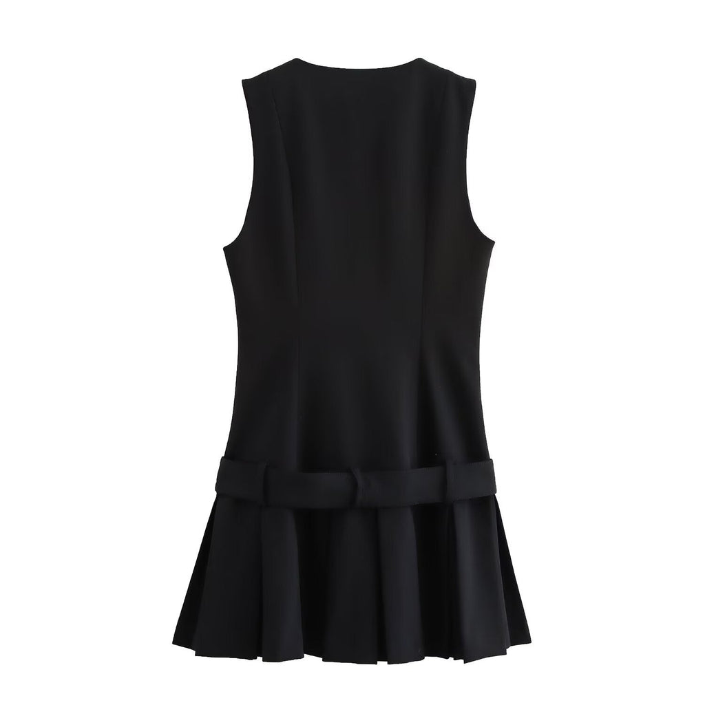 Kolsuz Pleated Mini Dress by SIENA - image 2