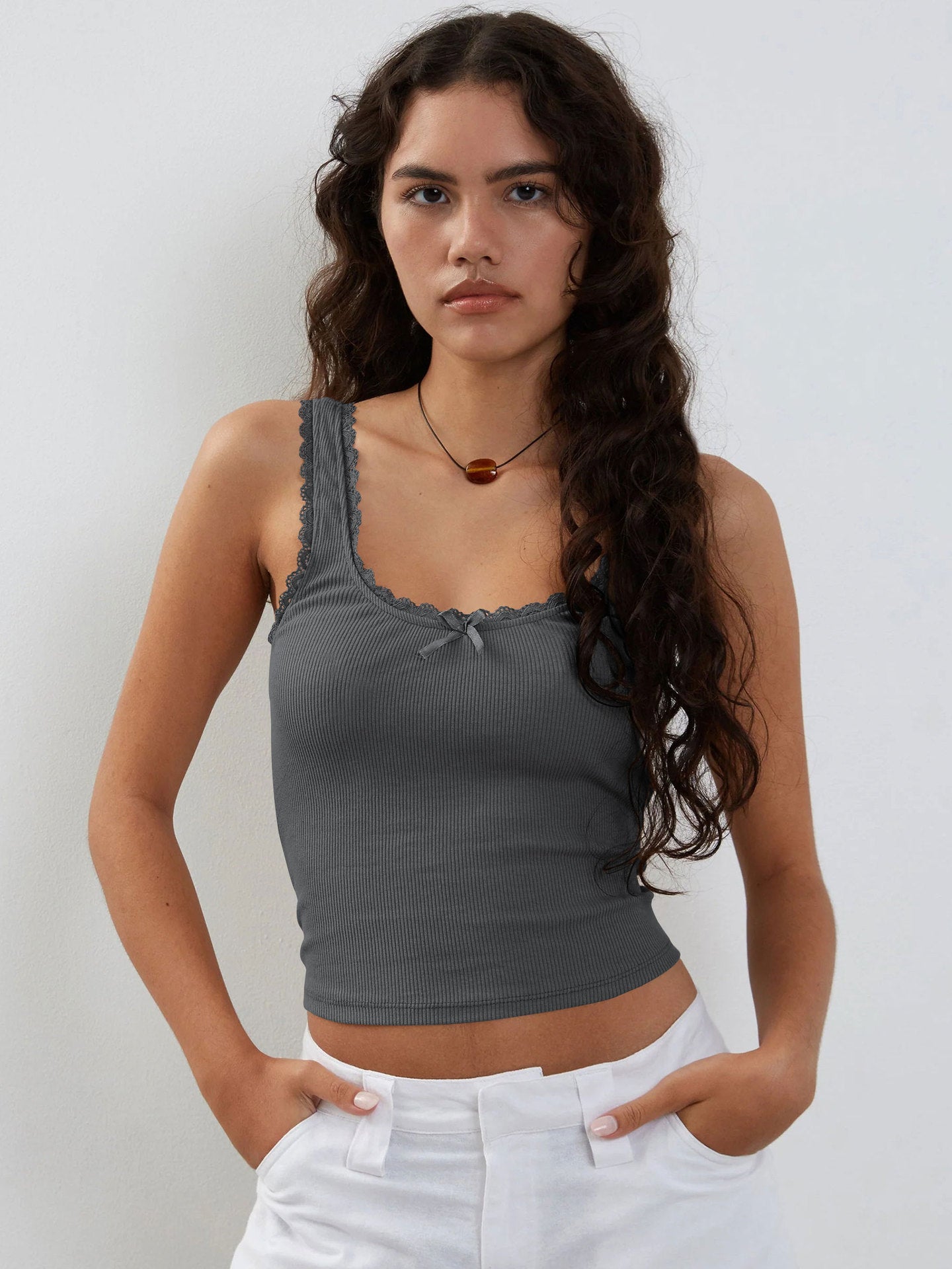 Dark Lace Crop Top by SIENA - image 3