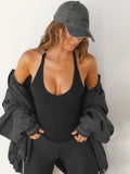 Black Halter Shirt by SIENA