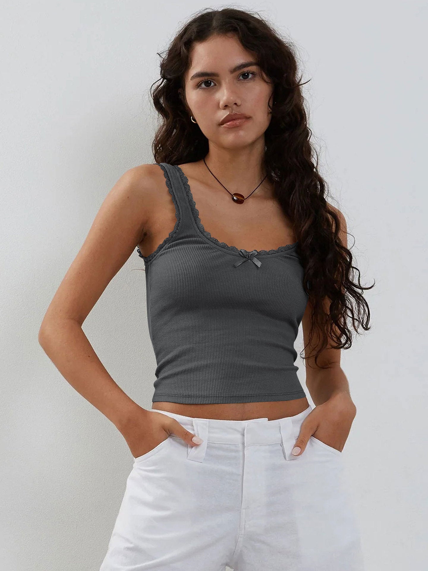 Dark Lace Crop Top by SIENA - image 5