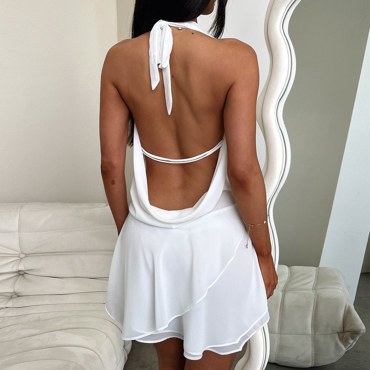 Noemi Halter Mini Dress by SIENA - image 6