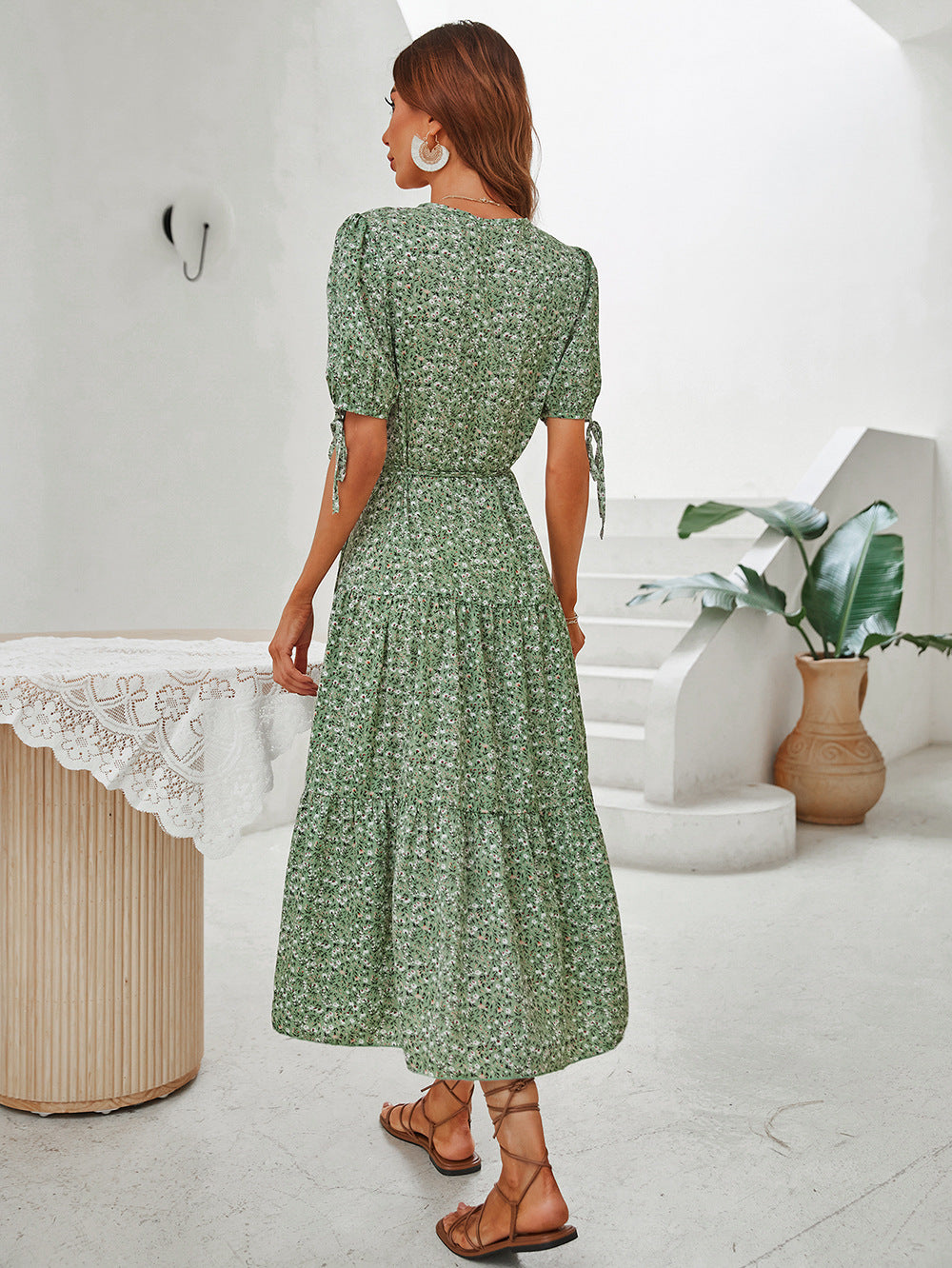 Floral Linen Midi Dress by SIENA - image 3