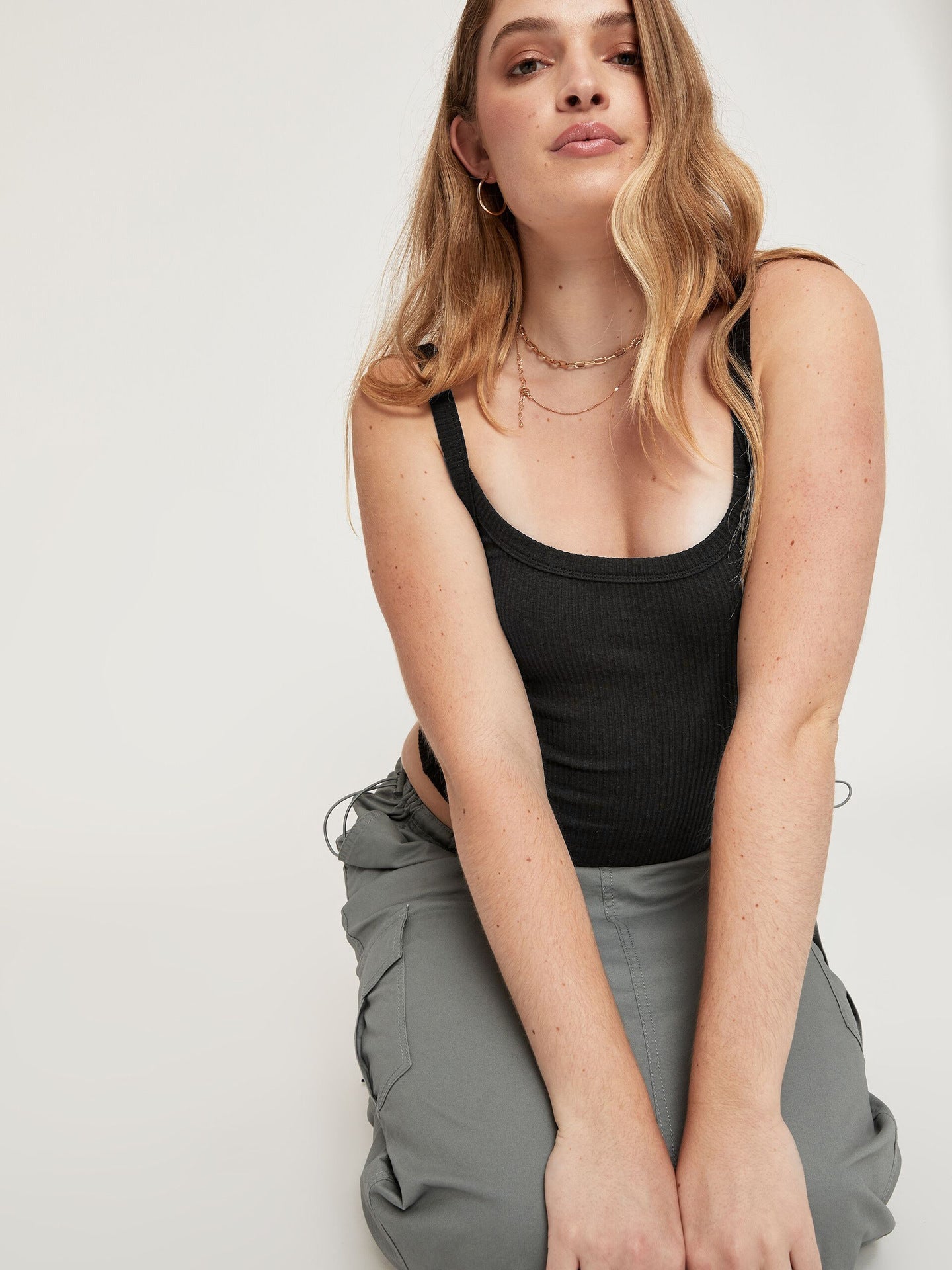 Black Knit Corset Top by SIENA - image 6
