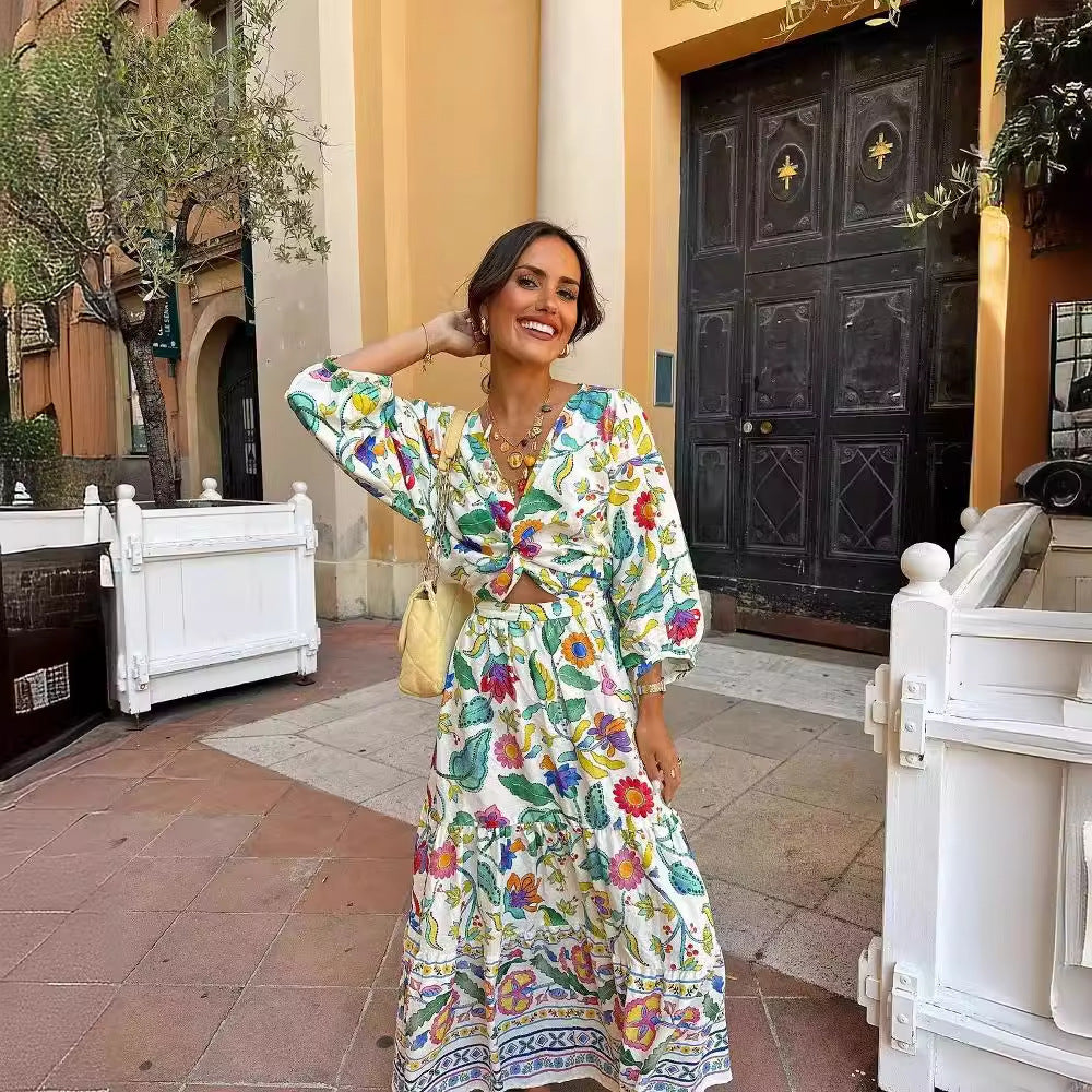 Fener Floral Midi Dress by SIENA