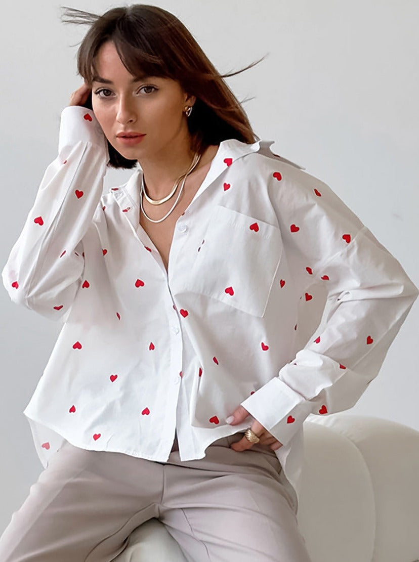 Heart Printed Shirt by SIENA - image 3