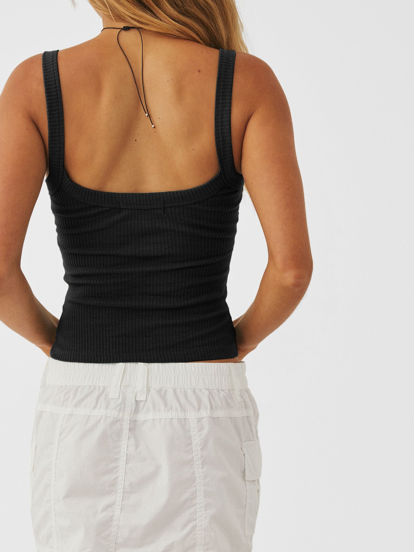 Black Knit Corset Top by SIENA - image 3