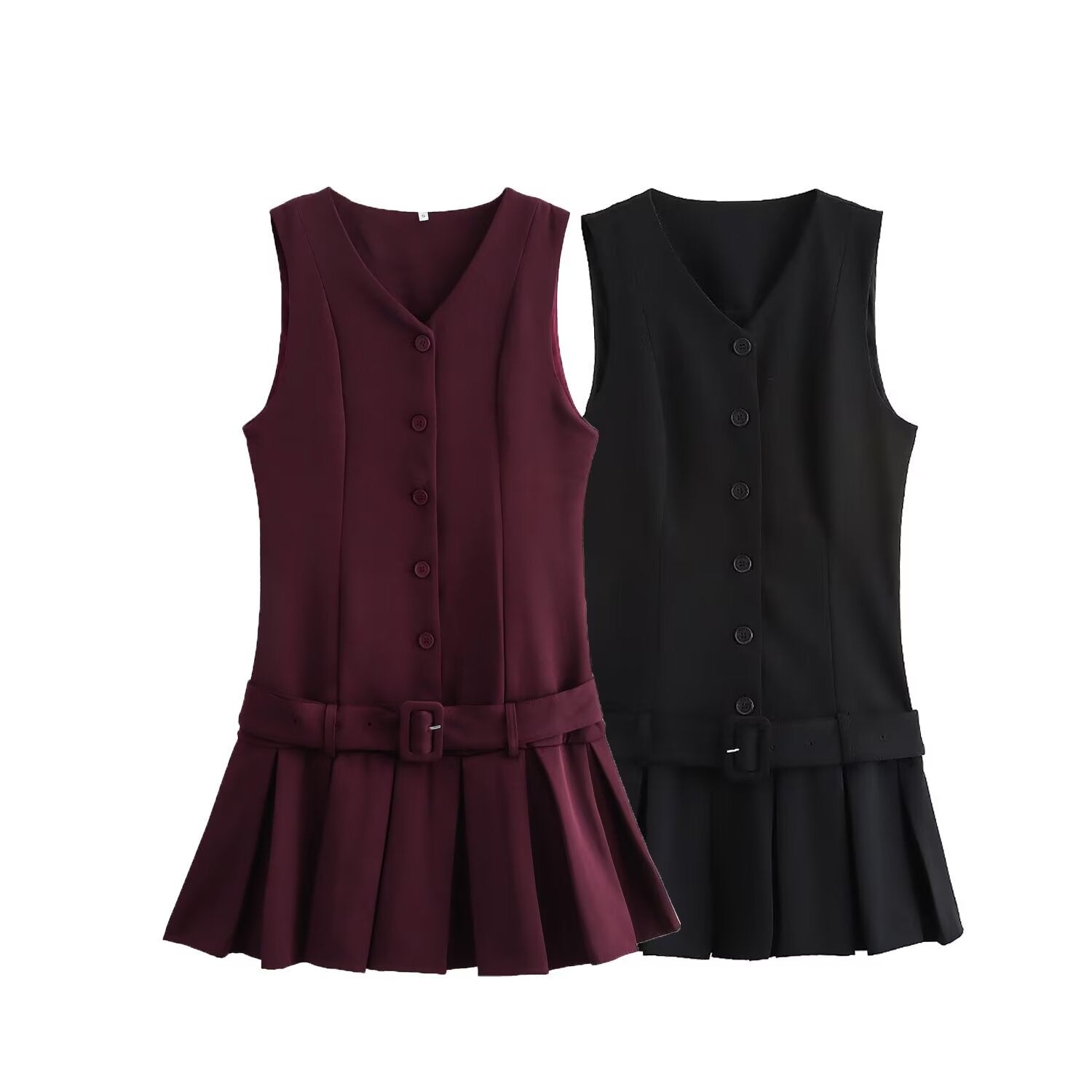 Kolsuz Pleated Mini Dress by SIENA