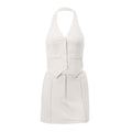 Button Halter Tailored Set by SIENA