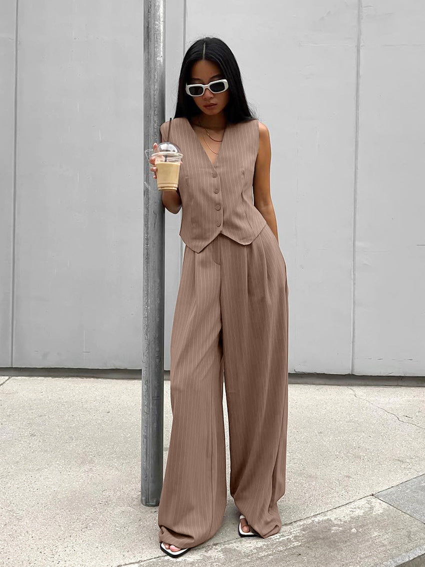 Striped Buttoned Pants Set by SIENA - image 11