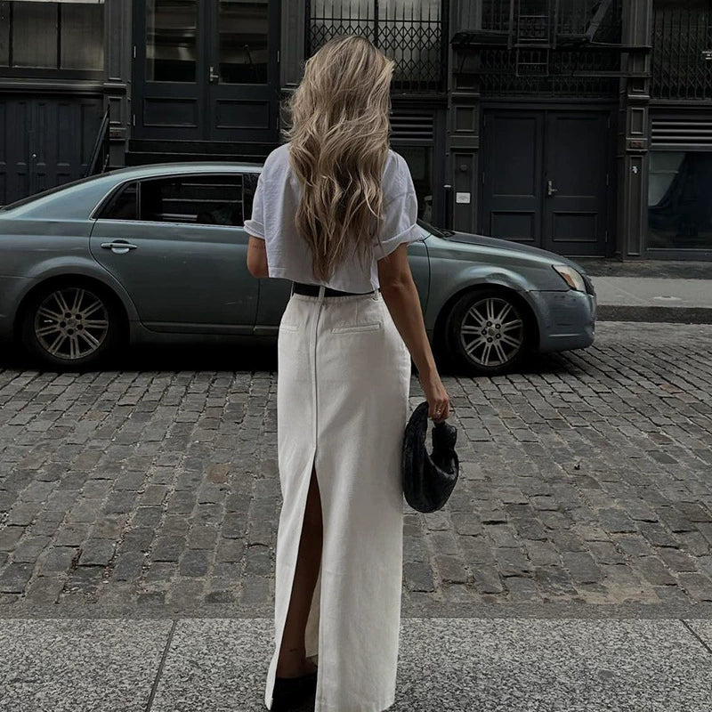 Destin High Waist Maxi Skirt by SIENA