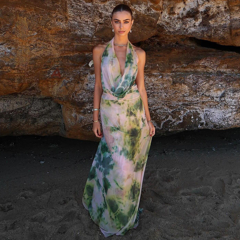 Amelie Halter Midi Dress by SIENA