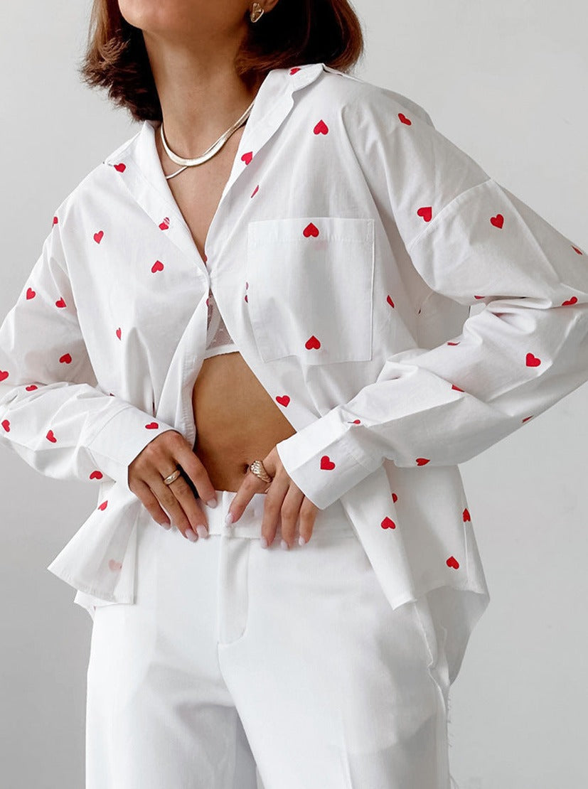 Heart Printed Shirt by SIENA - image 2