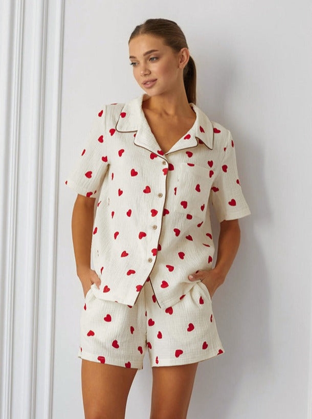Kalp Printed Shorts Set by SIENA - image 2