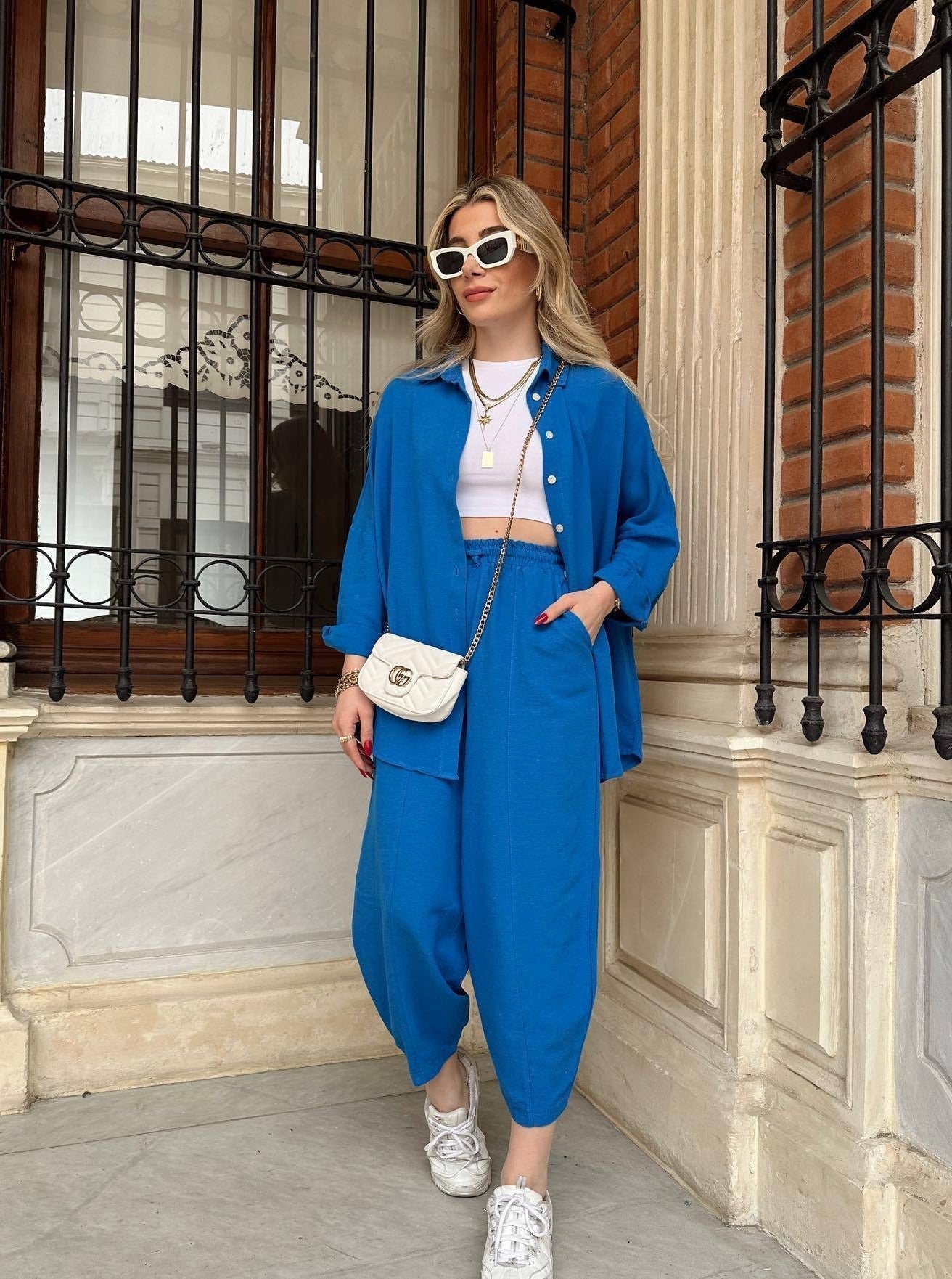 Oversize High Waist Pants Set by SIENA - image 4