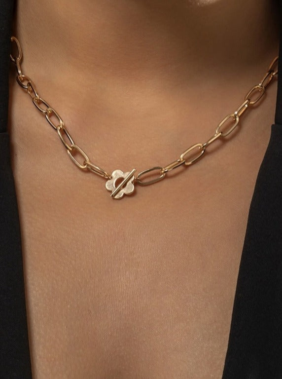 Floral Gold Necklace by SIENA